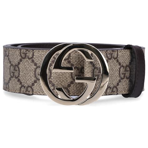 canvas Gucci belt women